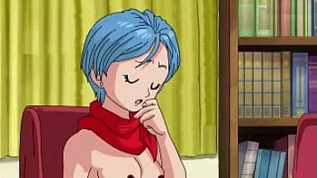 Bulma safada transando gostoso com Kuririn em desenho porno